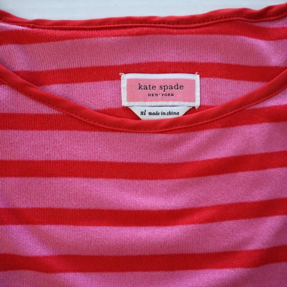 Kate Spade KS02271F Women's Sz XL Pink/Red Striped 3-Piece Pajama Set $149 - Picture 5 of 15